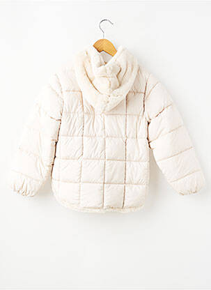 Doudoune manches longues a capuche beige ZY fille