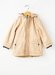 Parka poches a capuche beige ZY garçon