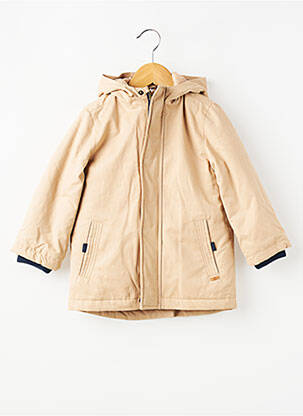 Parka poches a capuche beige ZY garçon