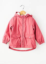 Imperméable poches a capuche rouge ZY fille