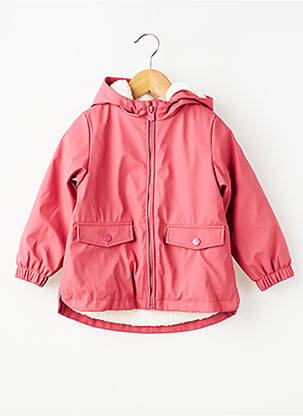 Imperméable poches a capuche rouge ZY fille