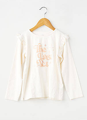 Top manches longues manches longues beige ZY fille