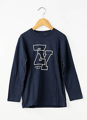 T-shirt manches longues manches longues bleu ZY garçon