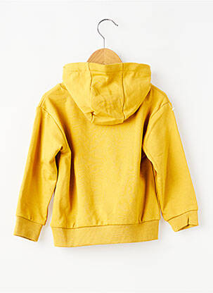 Sweat-shirt à capuche poches manches longues jaune ZY garçon