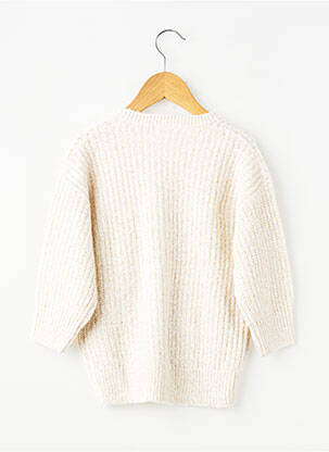 Gilet manches longues resserrée sur le bas beige ZY fille