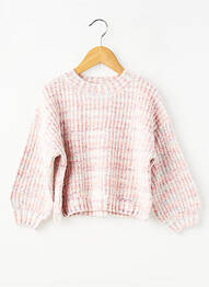 Pull resserrée sur le bas manches longues rose ZY fille