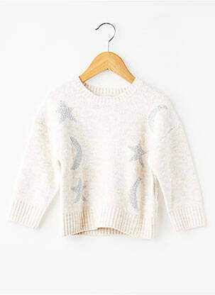 Pull coupe droite manches longues beige ZY fille