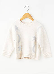 Pull coupe droite manches longues beige ZY fille