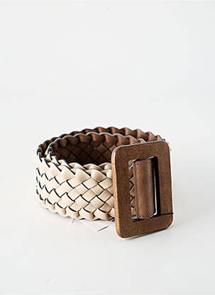 Ceinture tissage tressé beige TIFFOSI femme