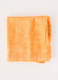 Foulard tissage popeline orange TERRE ROUGE femme