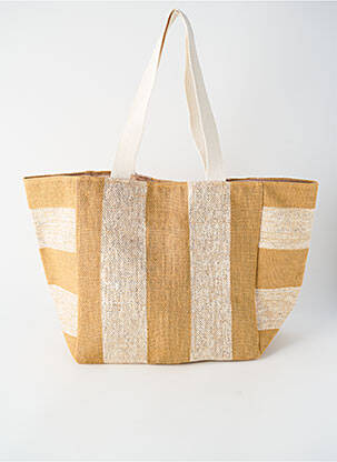 Sac type de porter main forme plage beige LAULINA femme