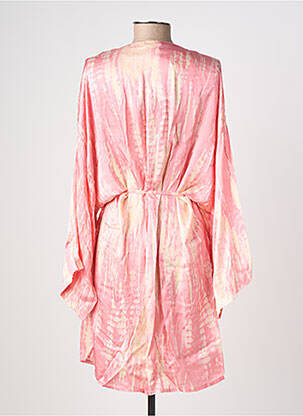 Veste kimono manches longues rose CHANTAL B. femme