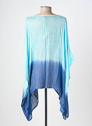 Tunique manches courtes coupe fluide bleu TERRE ROUGE femme