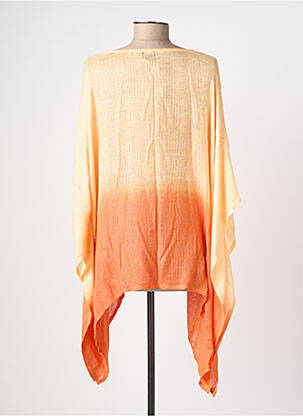 Tunique manches courtes coupe fluide orange TERRE ROUGE femme
