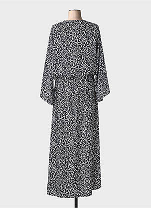 Robe longue manches longues manches longues noir TERRE ROUGE femme