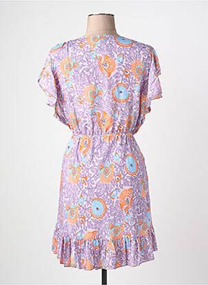 Robe courte manches courtes manches courtes violet ISLA BONITA femme