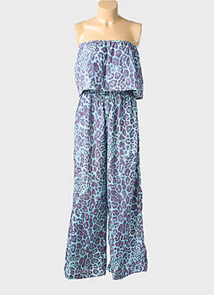 Combi-pantalon coupe fluide sans manche bleu ISLA BONITA femme