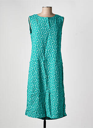 Robe mi-longue sans manche sans manche vert COUTURIST femme