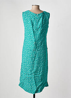 Robe mi-longue sans manche sans manche vert COUTURIST femme