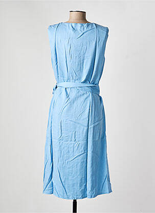Robe mi-longue sans manche sans manche bleu COUTURIST femme
