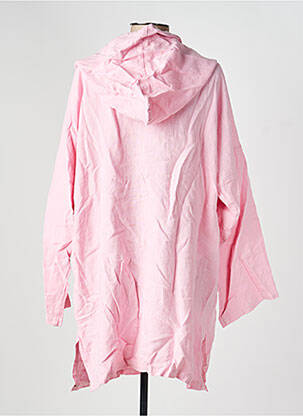 Tunique manches longues tissage crêpe rose COUTURIST femme