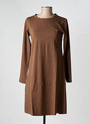 Robe courte manches longues manches longues marron COUTURIST femme