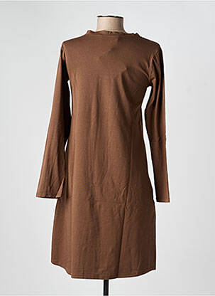 Robe courte manches longues manches longues marron COUTURIST femme