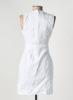 Robe courte sans manche sans manche blanc DENIM &DRESS femme