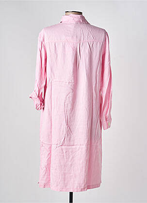 Robe mi-longue manches longues manches longues rose COUTURIST femme