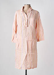 Robe mi-longue manches 3/4 manches 3/4 orange COUTURIST femme