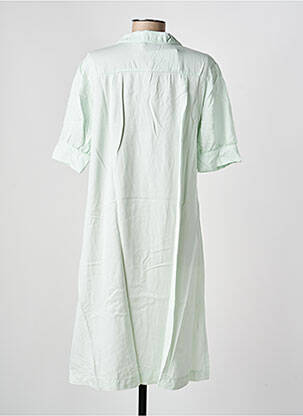 Robe mi-longue manches courtes manches courtes vert COUTURIST femme
