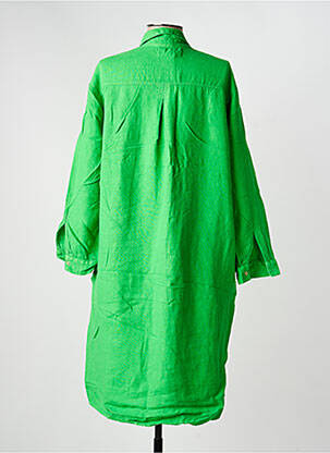 Robe mi-longue manches longues manches longues vert COUTURIST femme