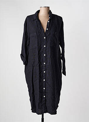 Robe mi-longue manches longues manches longues noir COUTURIST femme