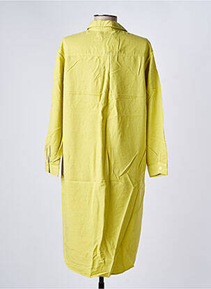Robe mi-longue manches longues manches longues vert COUTURIST femme