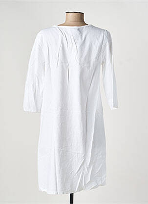 Robe courte manches 3/4 manches 3/4 blanc COUTURIST femme