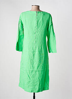 Robe mi-longue manches 3/4 manches 3/4 vert COUTURIST femme