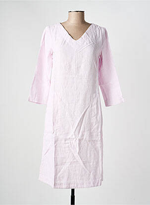 Robe mi-longue manches 3/4 manches 3/4 violet COUTURIST femme