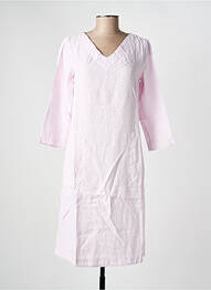Robe mi-longue manches 3/4 manches 3/4 violet COUTURIST femme