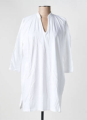 Tunique manches longues col v blanc COUTURIST femme
