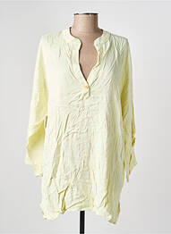 Tunique manches longues col v jaune COUTURIST femme