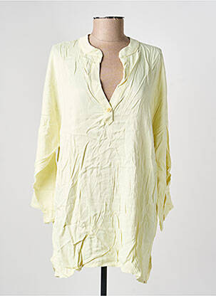 Tunique manches longues col v jaune COUTURIST femme