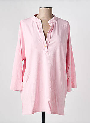 Tunique manches longues col v rose COUTURIST femme