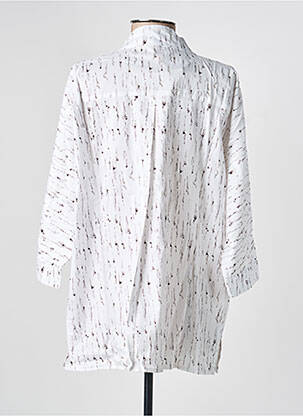 Tunique manches longues col v blanc COUTURIST femme