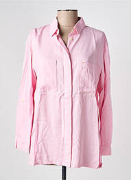 Tunique manches longues col chemisier rose COUTURIST femme