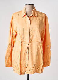 Tunique manches longues col chemisier orange COUTURIST femme
