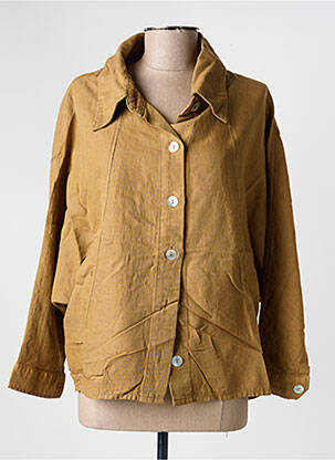 Veste casual coupe droite marron COUTURIST femme