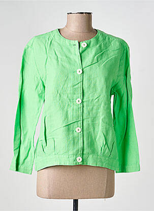 Veste casual col rond vert COUTURIST femme