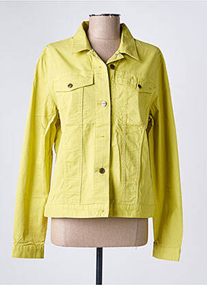 Veste casual coupe droite jaune COUTURIST femme