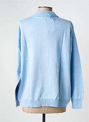 Pull coupe droite manches longues bleu clair EDWIGE femme