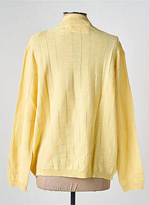 Pull coupe droite manches longues jaune EDWIGE femme